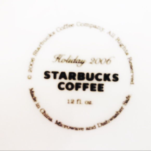 Starbucks Holiday 2006 Limited Set 2 Cups Saucers - Picture 10 of 10